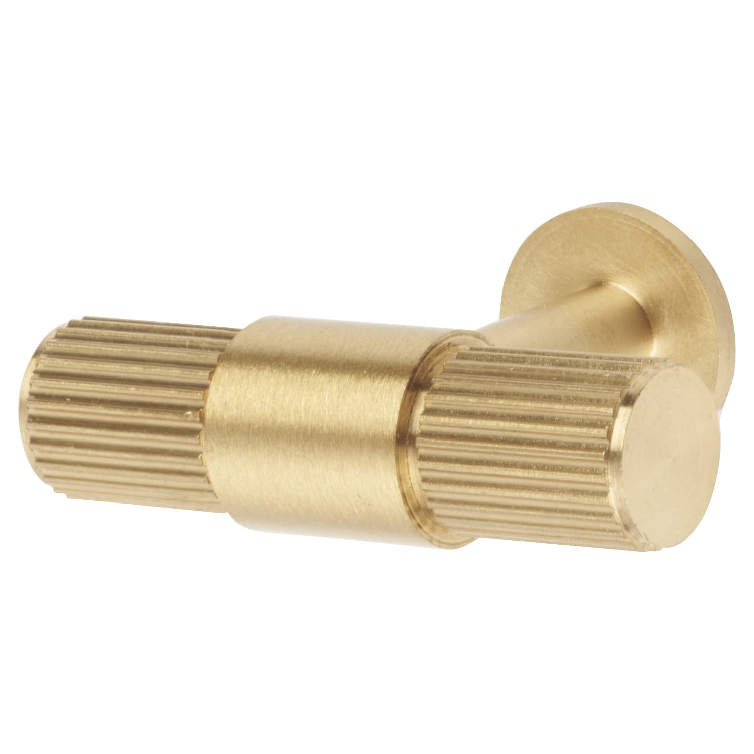 Lines 13mm T-Bar Cabinet Knob - 50 x 40mm - Satin Brass