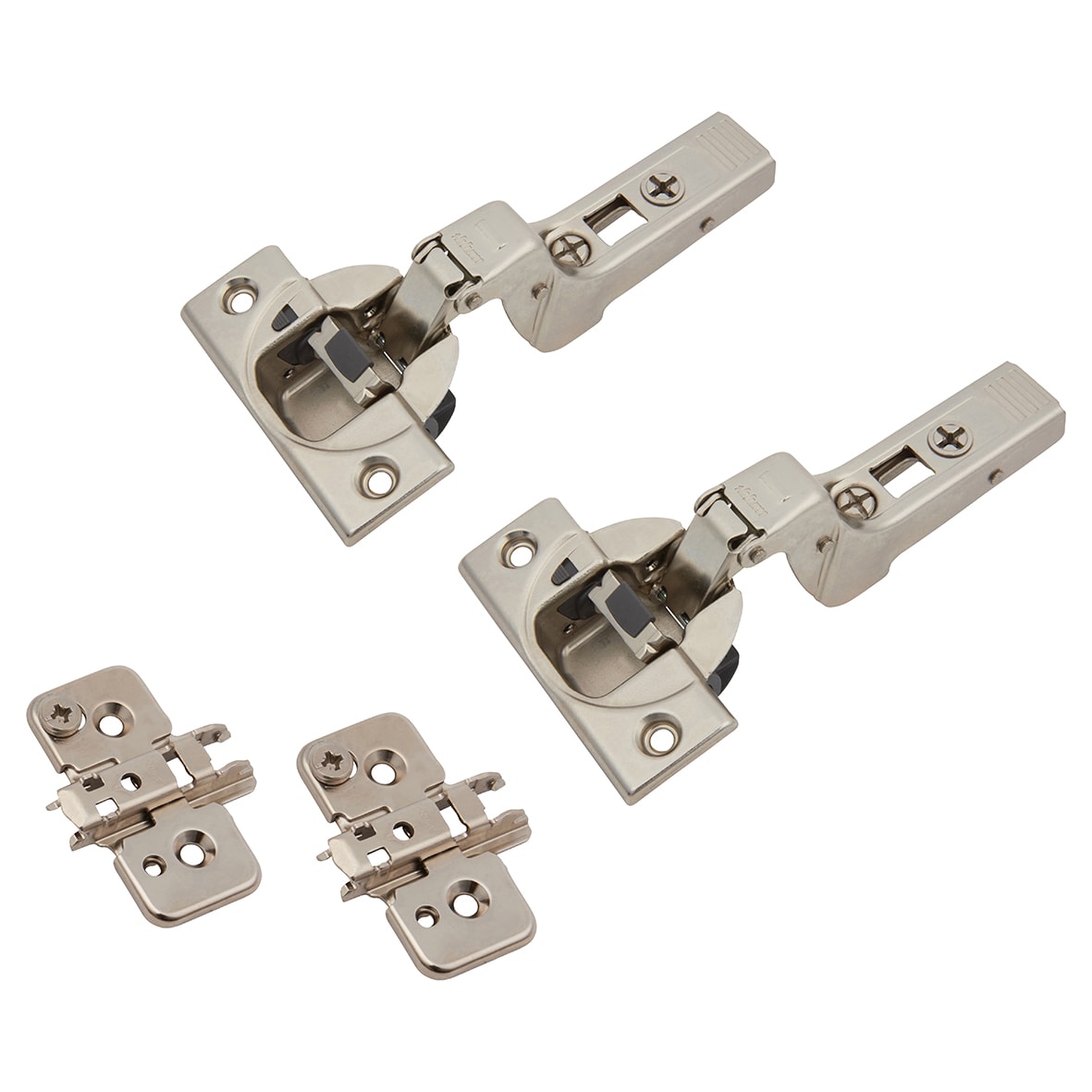 CLIP Top Thick Door Soft Close Cabinet Hinge Pack - 95° - Sprung - Inset - Zinc Plated - Pair 616268P