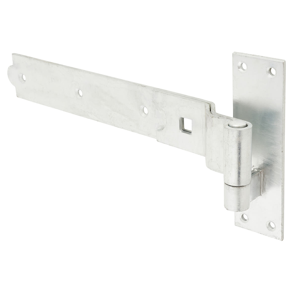 Heavy Duty Cranked Hook & Band Gate Hinge - 350 x 50mm - Galvanised - Pair