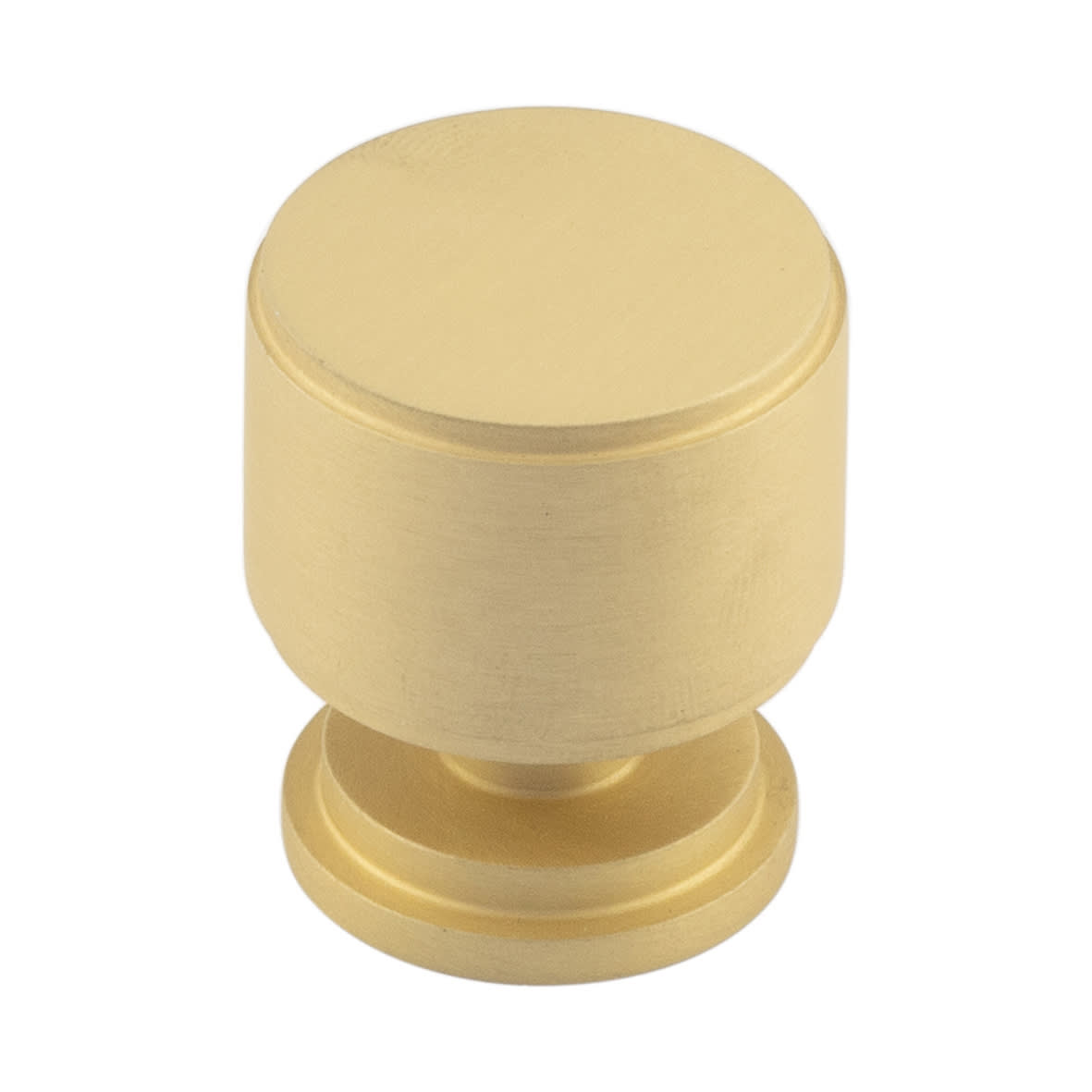 Belgrave Stepped Round Cabinet Knob - 30mm Diameter - Satin Brass
