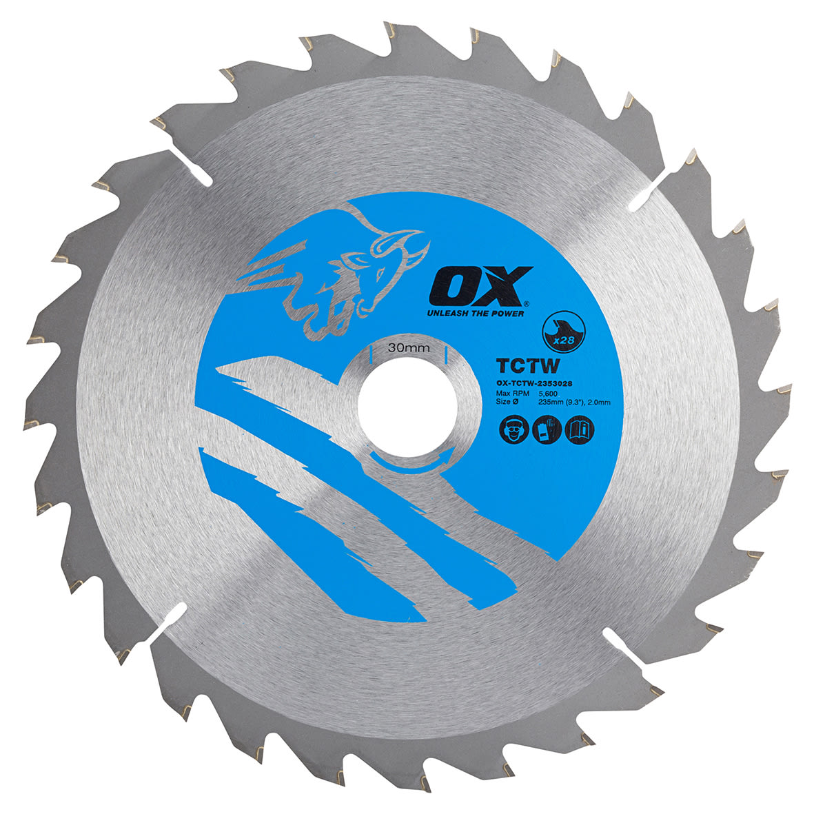 TCT Circular Saw Blade - 235 x 30mm - 28T - Wood