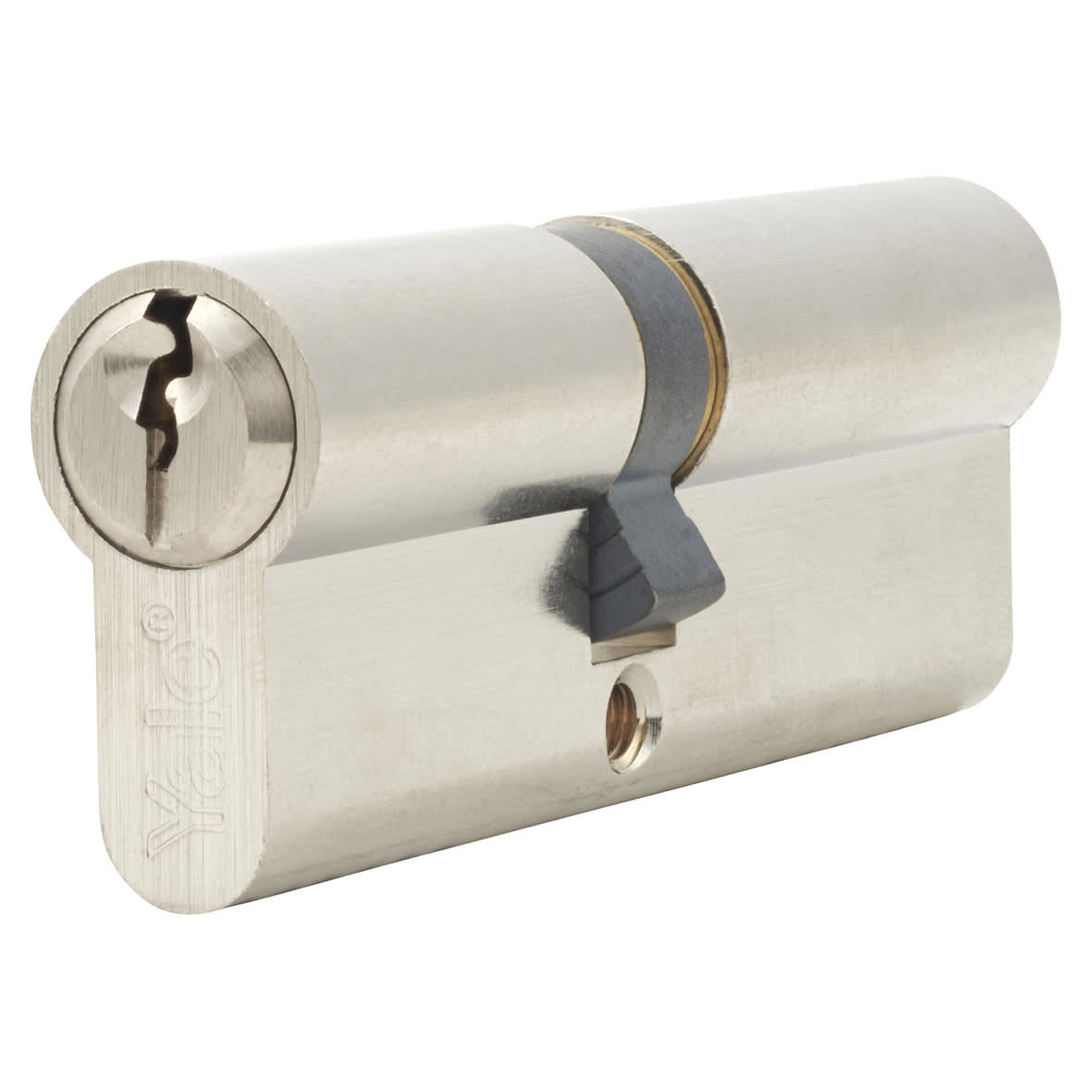 6 Pin 90mm Euro Double Cylinder - 40 + 50mm - Satin Nickel - Keyed to Differ