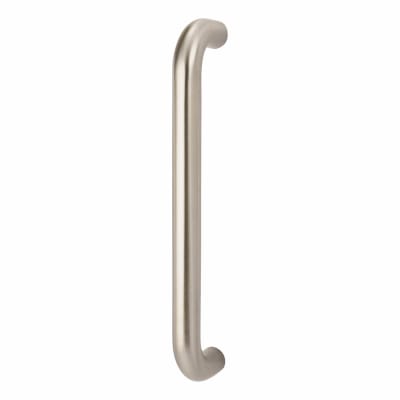 Satin Stainless Steel 25mm D-Bar Door Pull Handle - Bolt Fix - 305mm Centres
