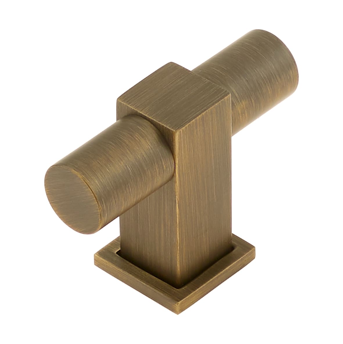 22.5mm Westminster T-Bar Cabinet Knob - 56 x 41mm - Antique Brass