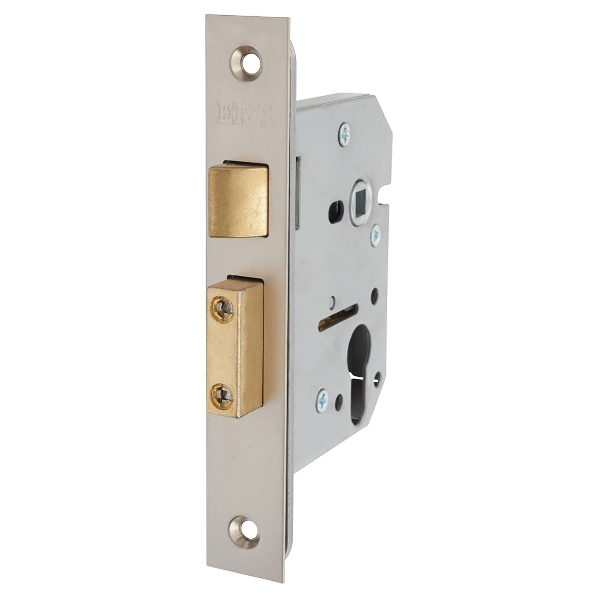 Viscount Bolt Through Euro Profile Sashlock - 64mm Case - 44mm Backset - Satin Chrome