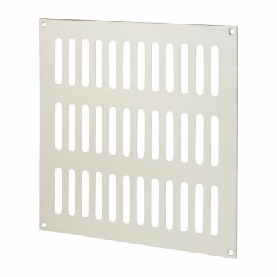 Plain Slotted Vent - 229 x 229mm - 13500mm² Free Air Flow - Satin Aluminium