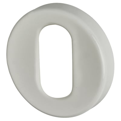 Nylon Escutcheon - 52mm Diameter - Oval - Diamond White - Pair