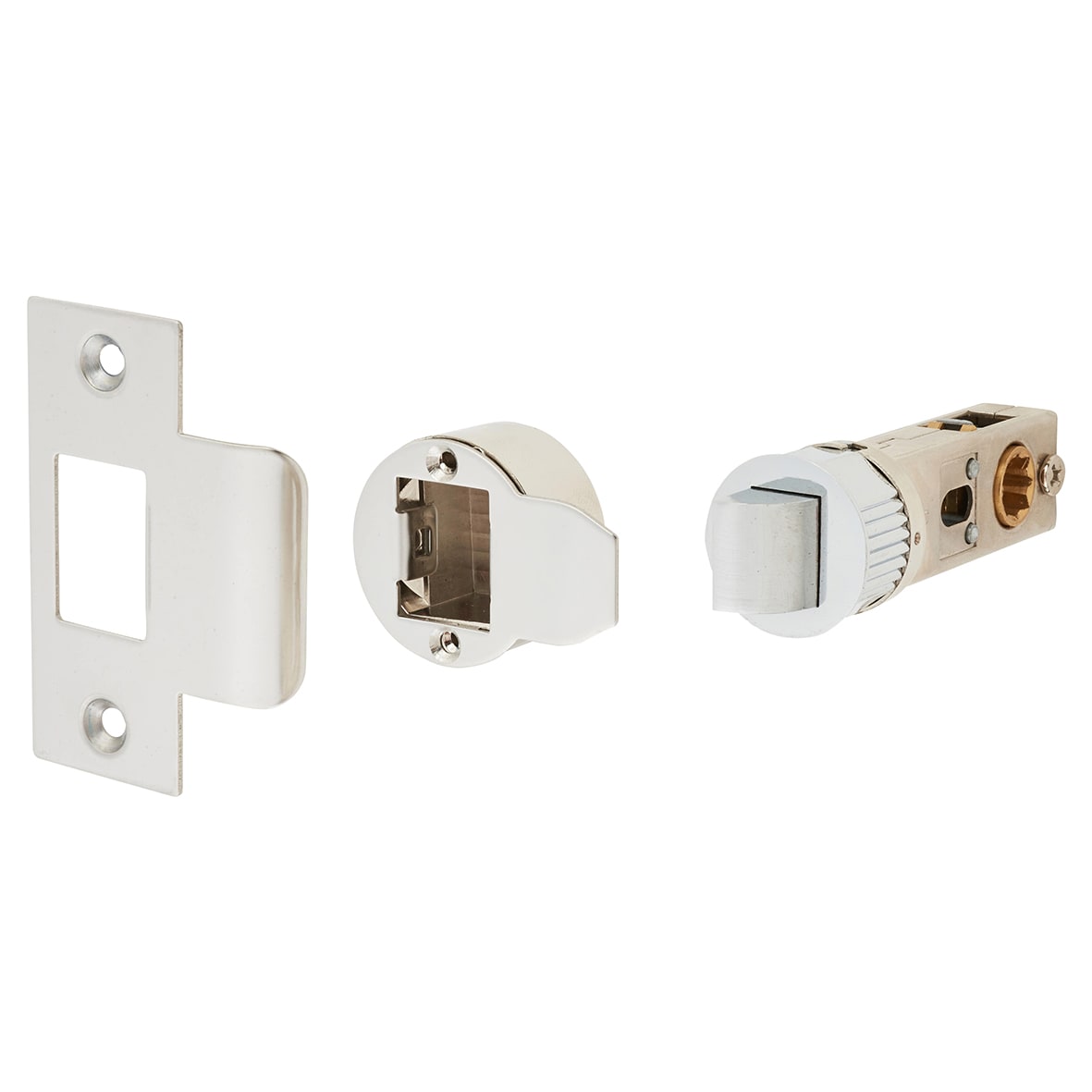 Smartlatch Pack - 57mm Backset - 3 x Ball Bearing Hinges - Polished Stainless Steel