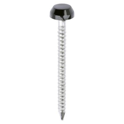 Polymer Headed Pins - 30mm Length - Black - Pack of 250
