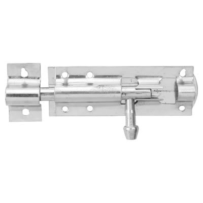 Tower Gate Bolt - Straight - 200mm Length - Zinc Plated