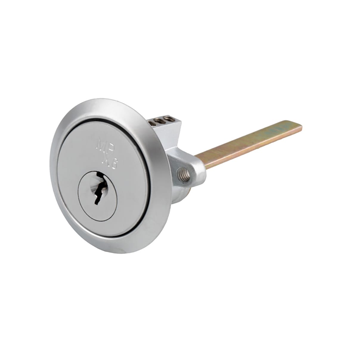 1 Star 6 Pin Replacement Rim Cylinder - Satin Chrome - Keyed to Differ
