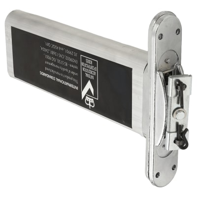 Numatic Concealed Jamb Door Closer - Radius Plate - Satin Chrome