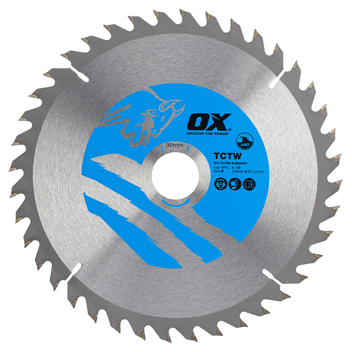 TCT Circular Saw Blade - 216 x 30mm - 40T - Wood