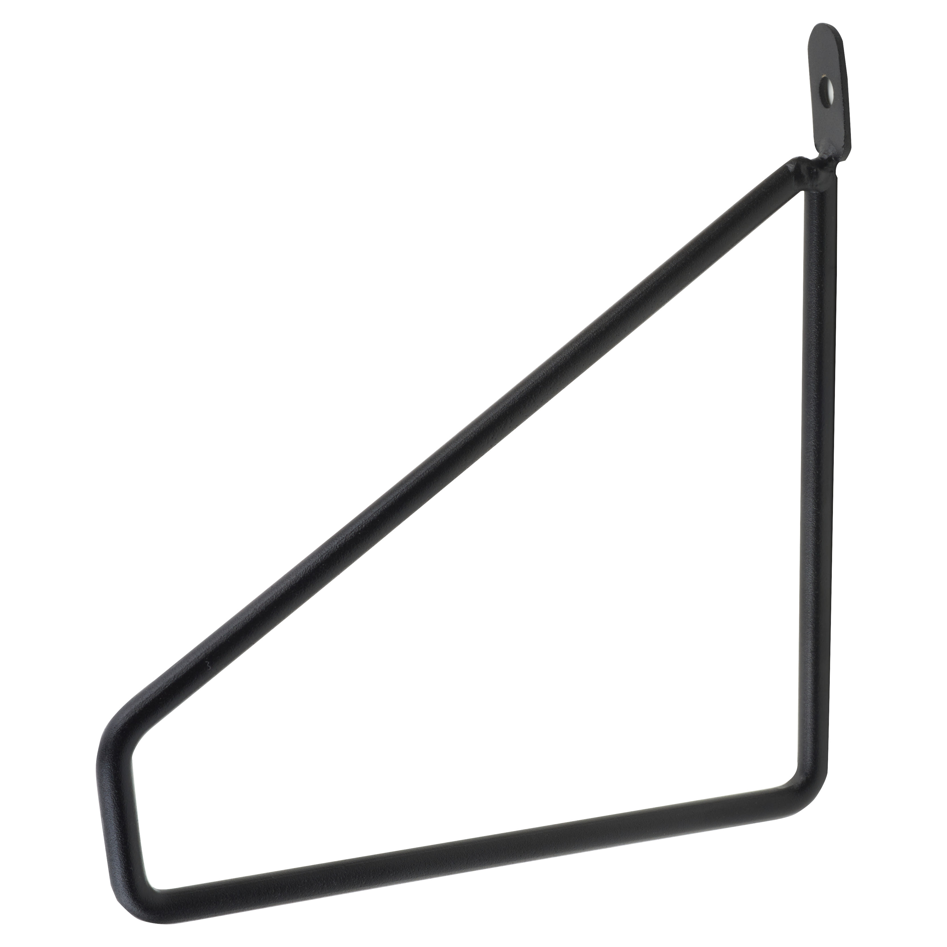 Triangle Shelf Support Bracket - 140 x 150mm - Black - Pack of 4