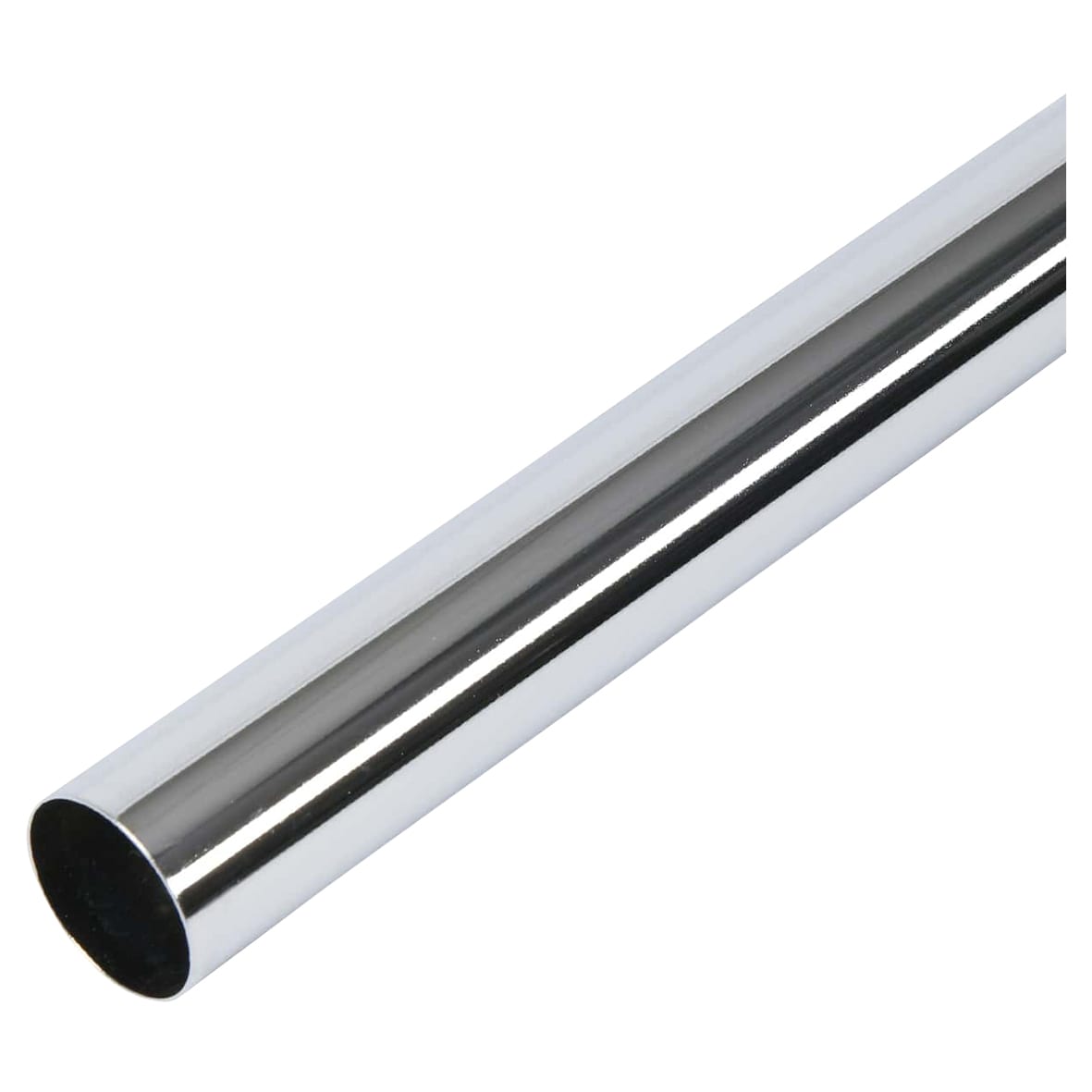 32mm Round Stainless Steel Hanging Rail Tube - 1219mm Length - Polished Stainless Steel