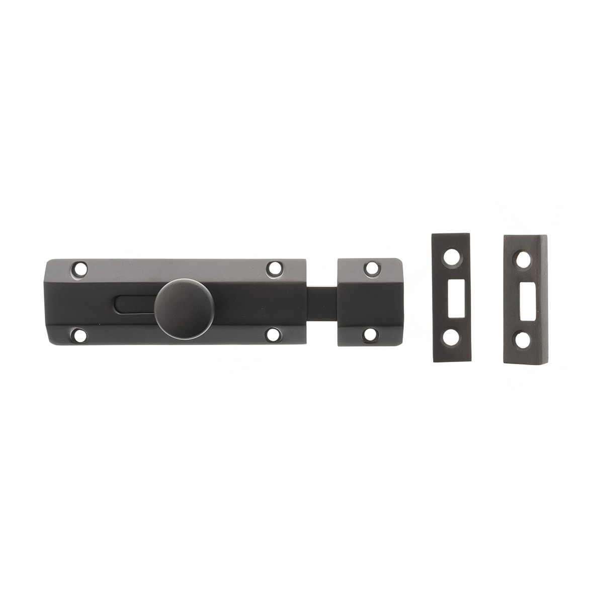 French Door Bolt/Flat Section Bolt - 100 x 35mm - Urban Dark Bronze