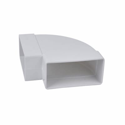 90° Flat Bend - 110 x 54mm - White