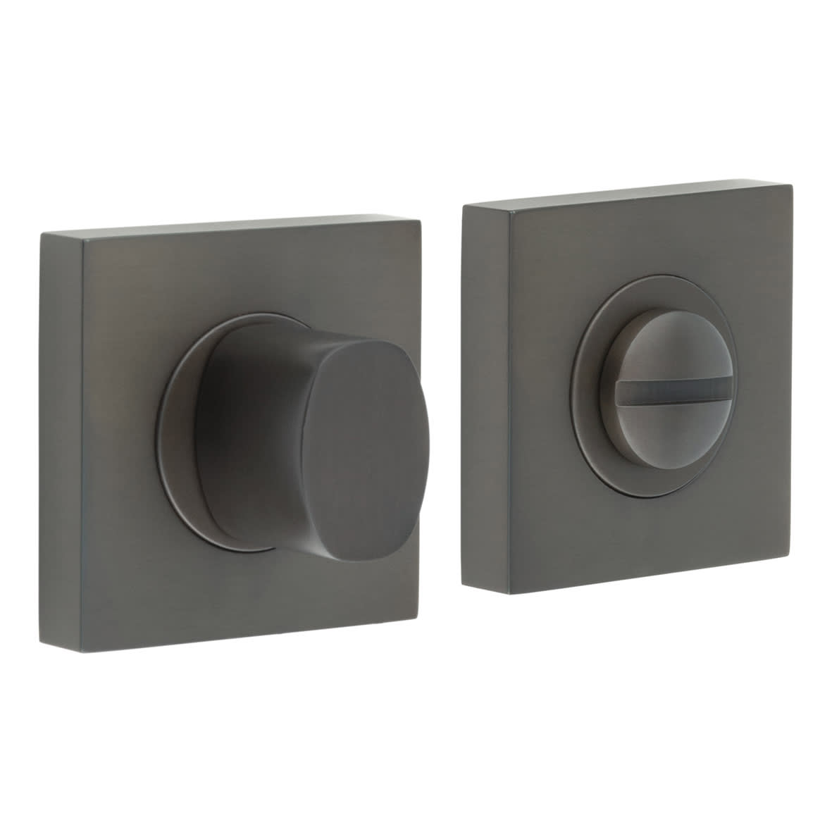 Inner 3 Turn & Release with Square Plain Rose - 47 x 47mm - Dark Bronze