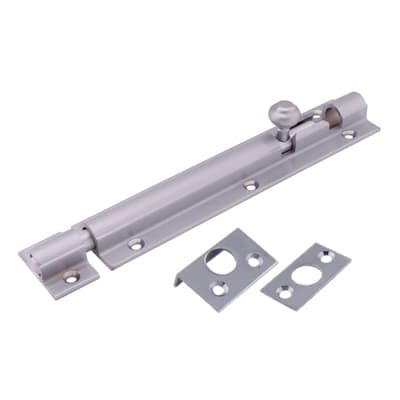 Satin Chrome Straight Barrel Bolt - Decorative Range - 150 x 32mm