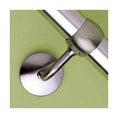 40mm Handrail System - Connecting Wall Bracket - Brushed Nickel