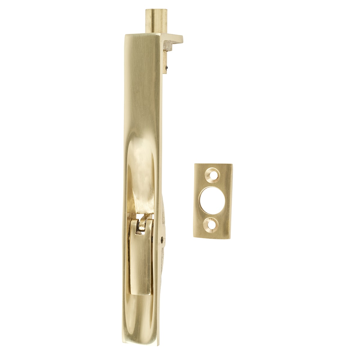 Lever Action Flush Bolt - 150 x 19mm - Polished Brass