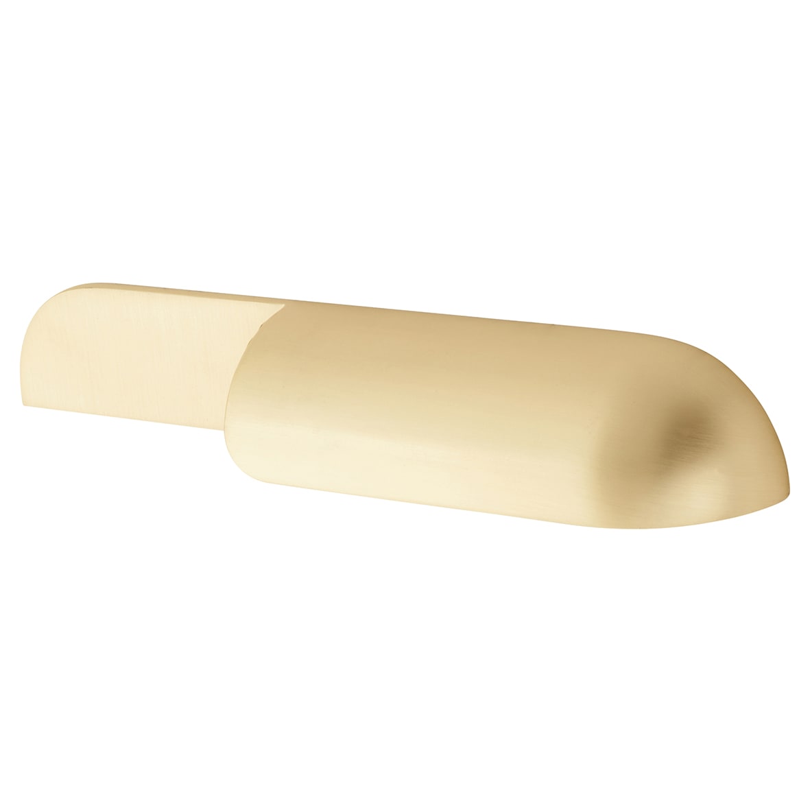 Hyde Cabinet Finger Pull Handle - 64mm Centres - Satin Brass