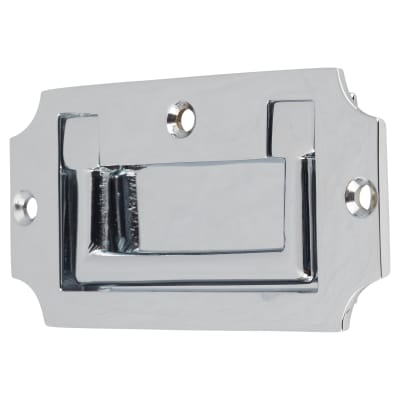 Military Chest Flush Cabinet Pull Handle - 89 x 45mm - Polished Chrome