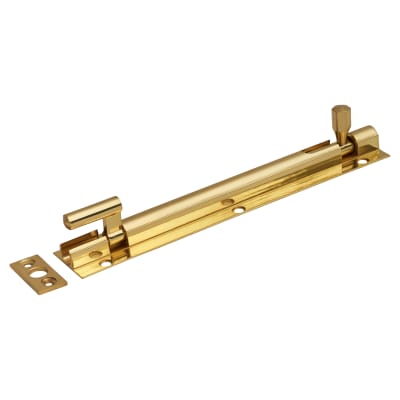 Polished Brass Necked Barrel Bolt - 150 x 25mm