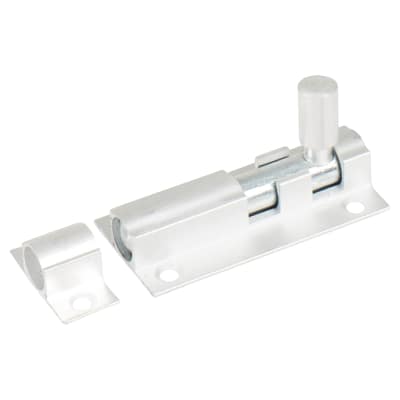 Brushed Aluminium Straight Barrel Bolt - 51 x 25mm