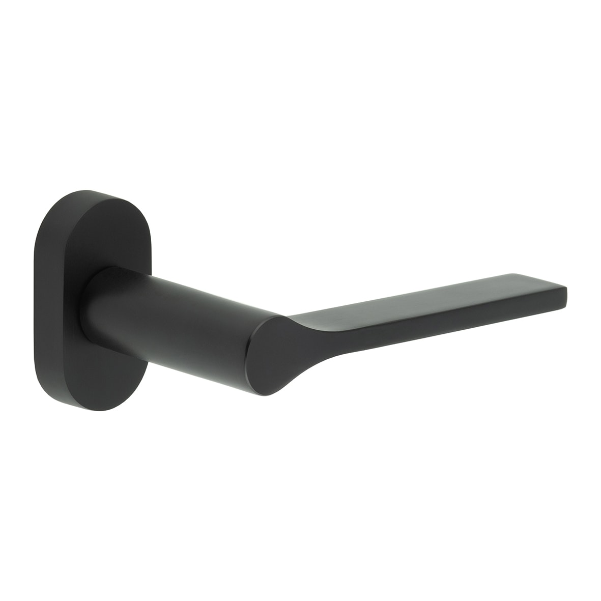 Black uPVC Multipoint Door Handles on Oval Rose - CR-105 Range
