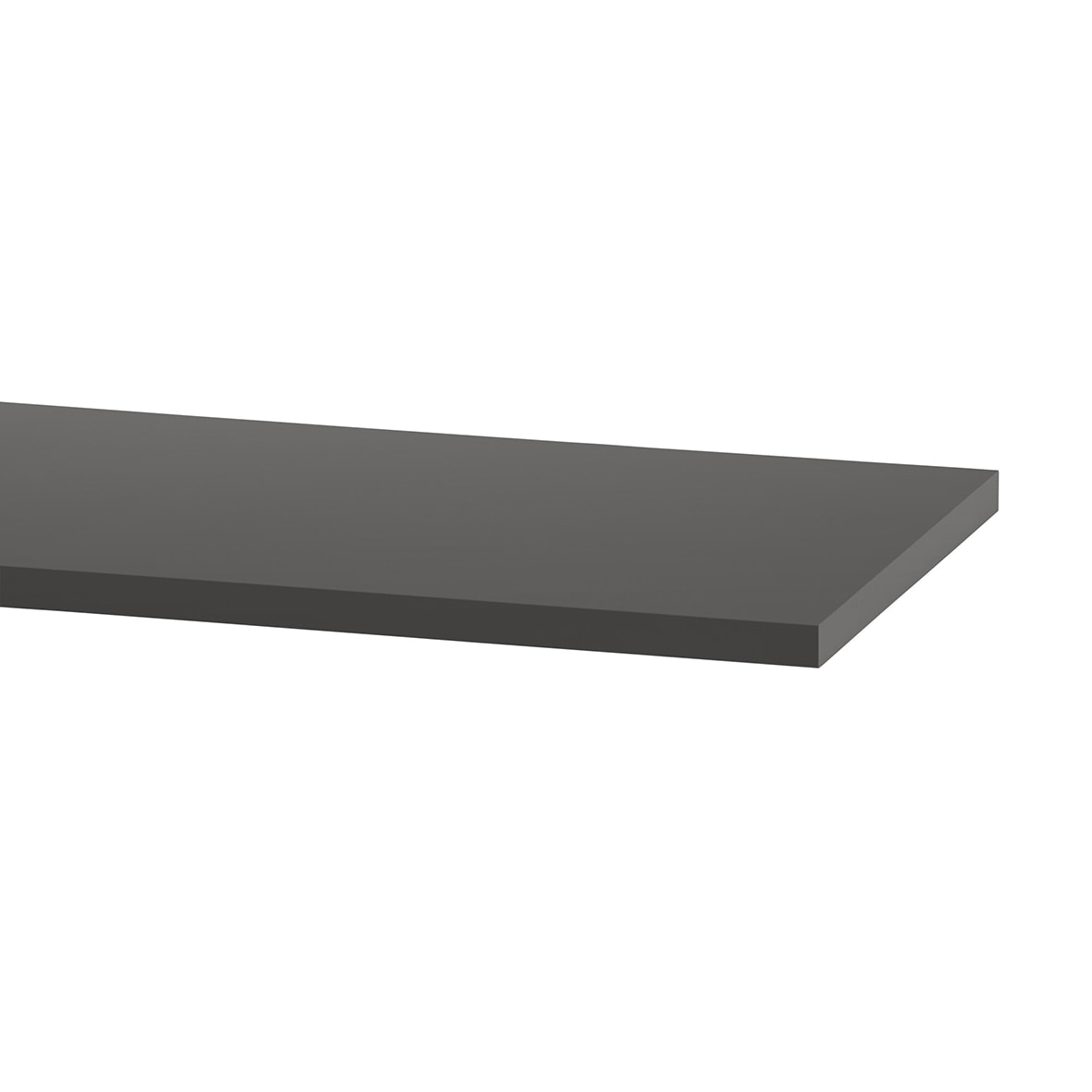 Twin Slot Shelving System - White Edged Melamine Board/Shelf - 1200 x 300 x 19mm - Graphite