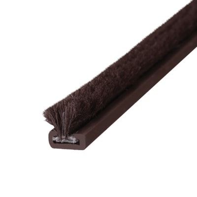 Sash Window Plain Pile Carrier - 2200mm Length - 4.5mm Pile - Brown