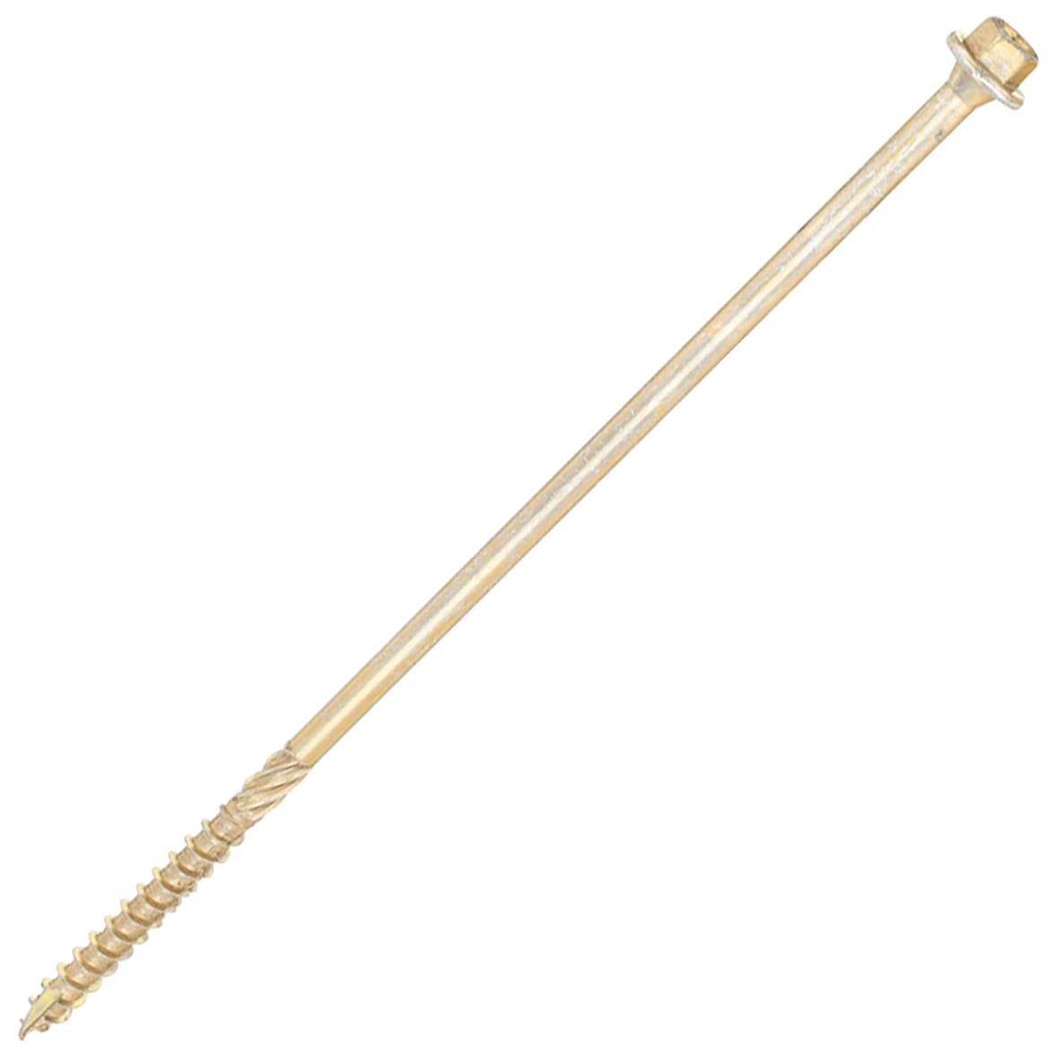 Timber Frame Screws Hex Head - 6.7 x 200mm - Yellow Zinc - Pack of 50