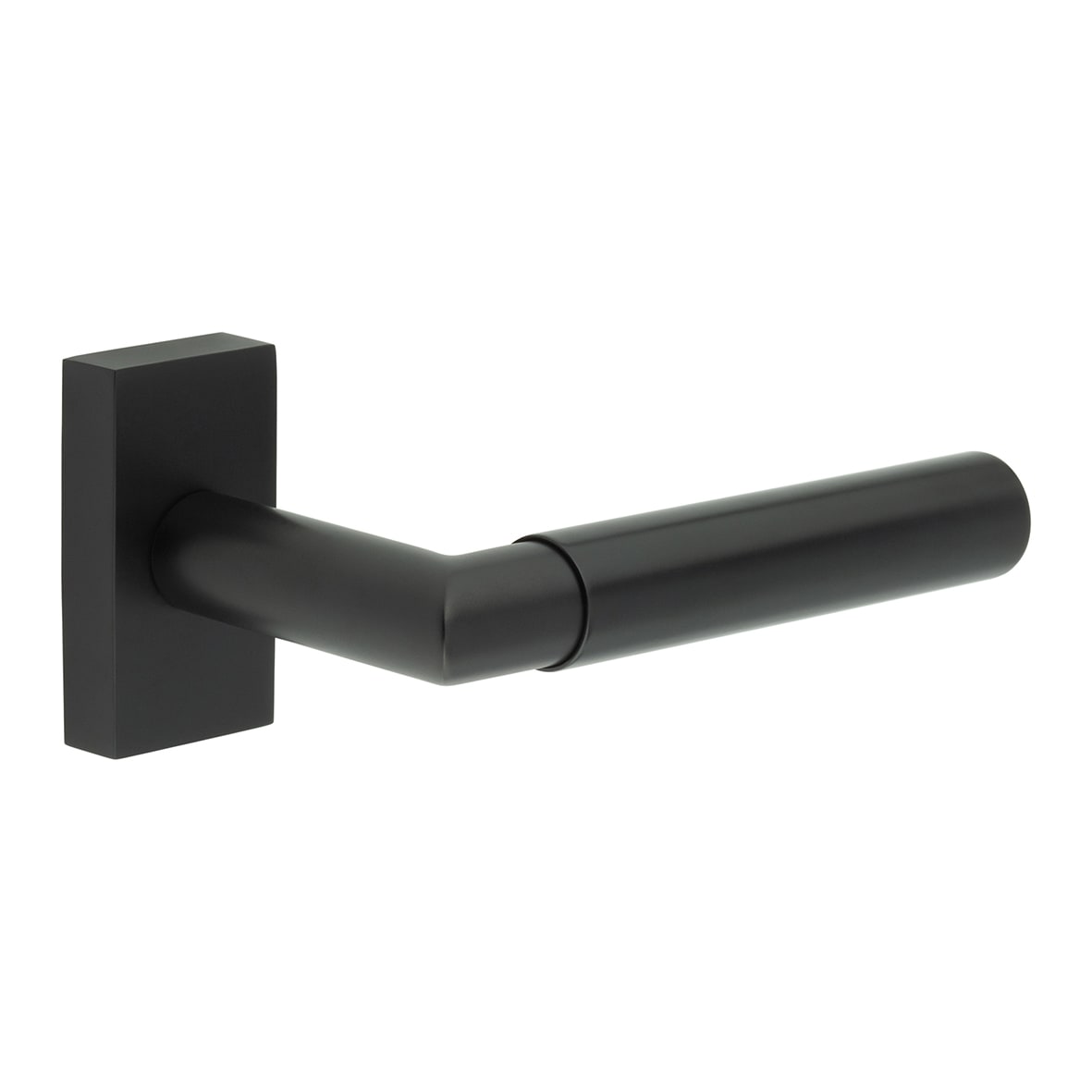 Black uPVC Multipoint Door Handles on Rectangular Rose - CR-102 Range
