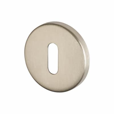 Escutcheon - 52mm Diameter - Keyhole - Satin Stainless Steel