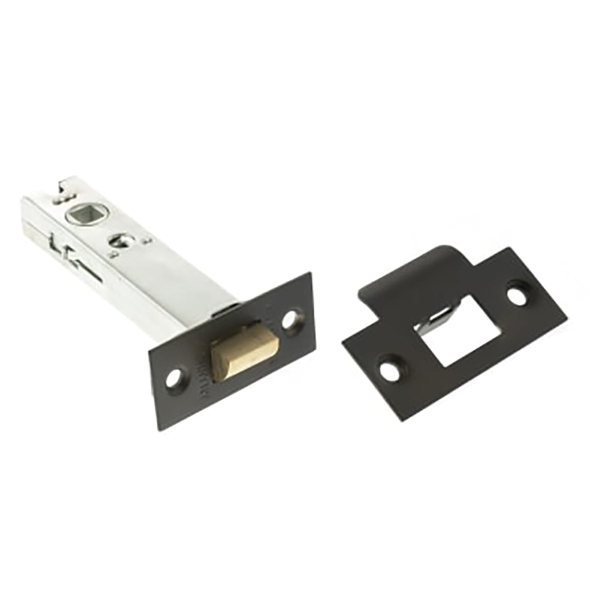 Heavy Duty Tubular Latch - 100mm Case - 75mm Backset - Square - Urban Dark Bronze
