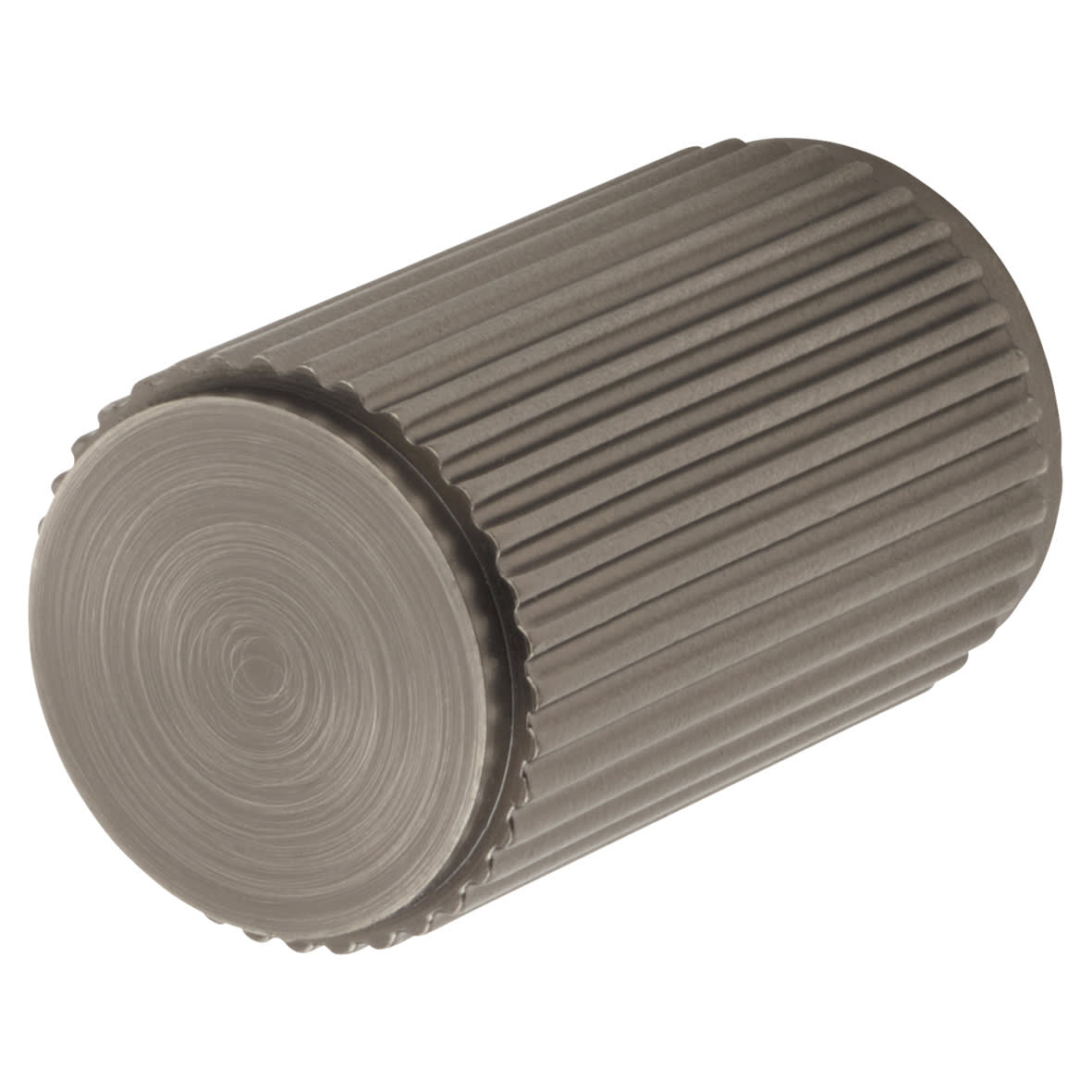 Lines Cylinder Cabinet Knob - 18mm Diameter - Anthracite Grey