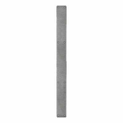 Steel Plain Finger Plate - 800 x 66 x 5mm - Pewter