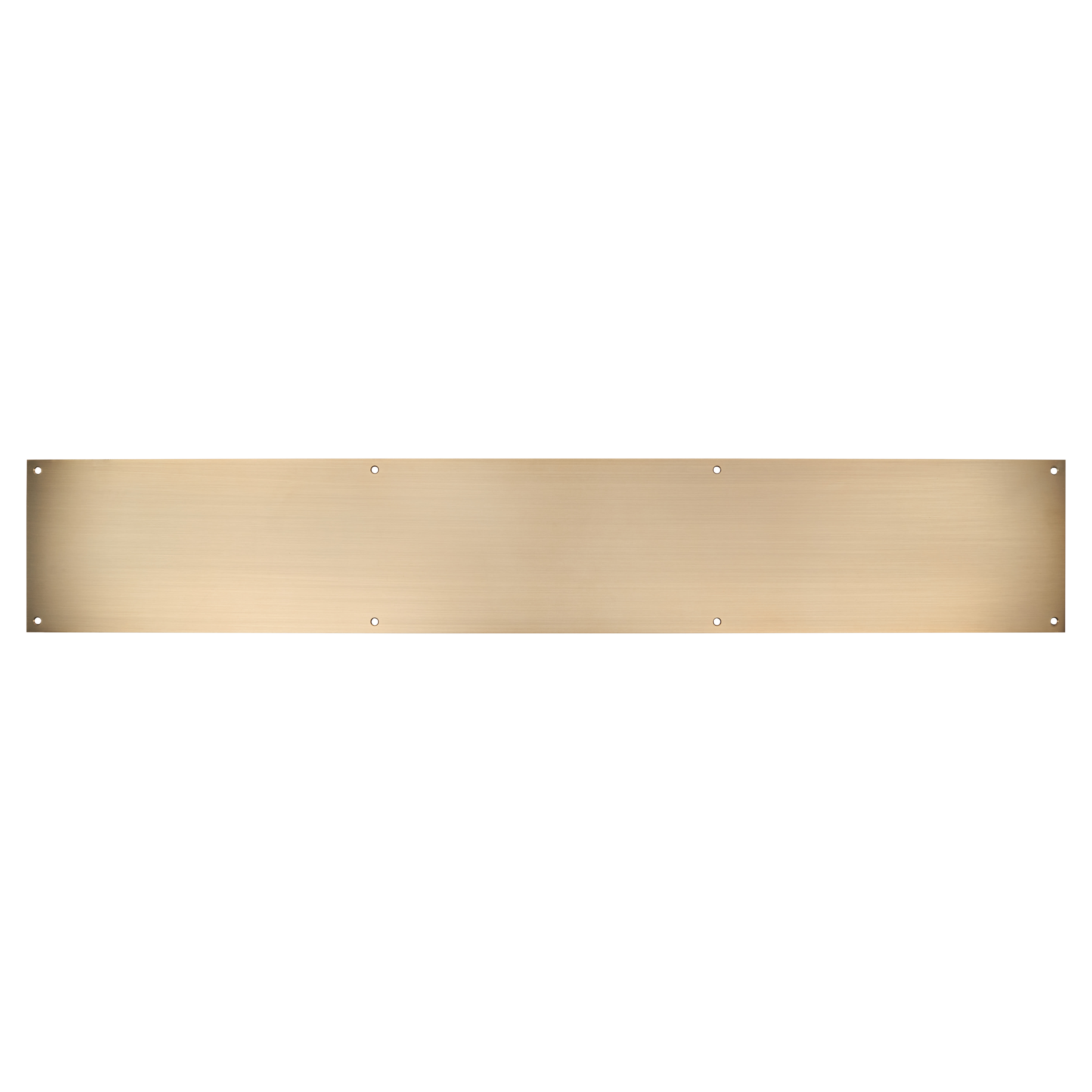 Stainless Steel Kick Plate - 900 x 150 x 1.2mm - 8 Screw Holes - Antique Brass