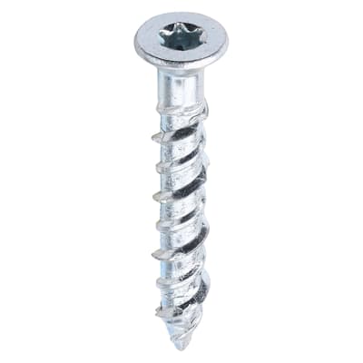 Masonry Screw - Countersunk - Zinc Plated - 6 x 40mm - Pack of 100