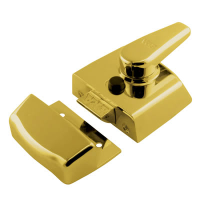 Replacement Nightlatch - 60mm Backset - Polished Brass Case/Cylinder