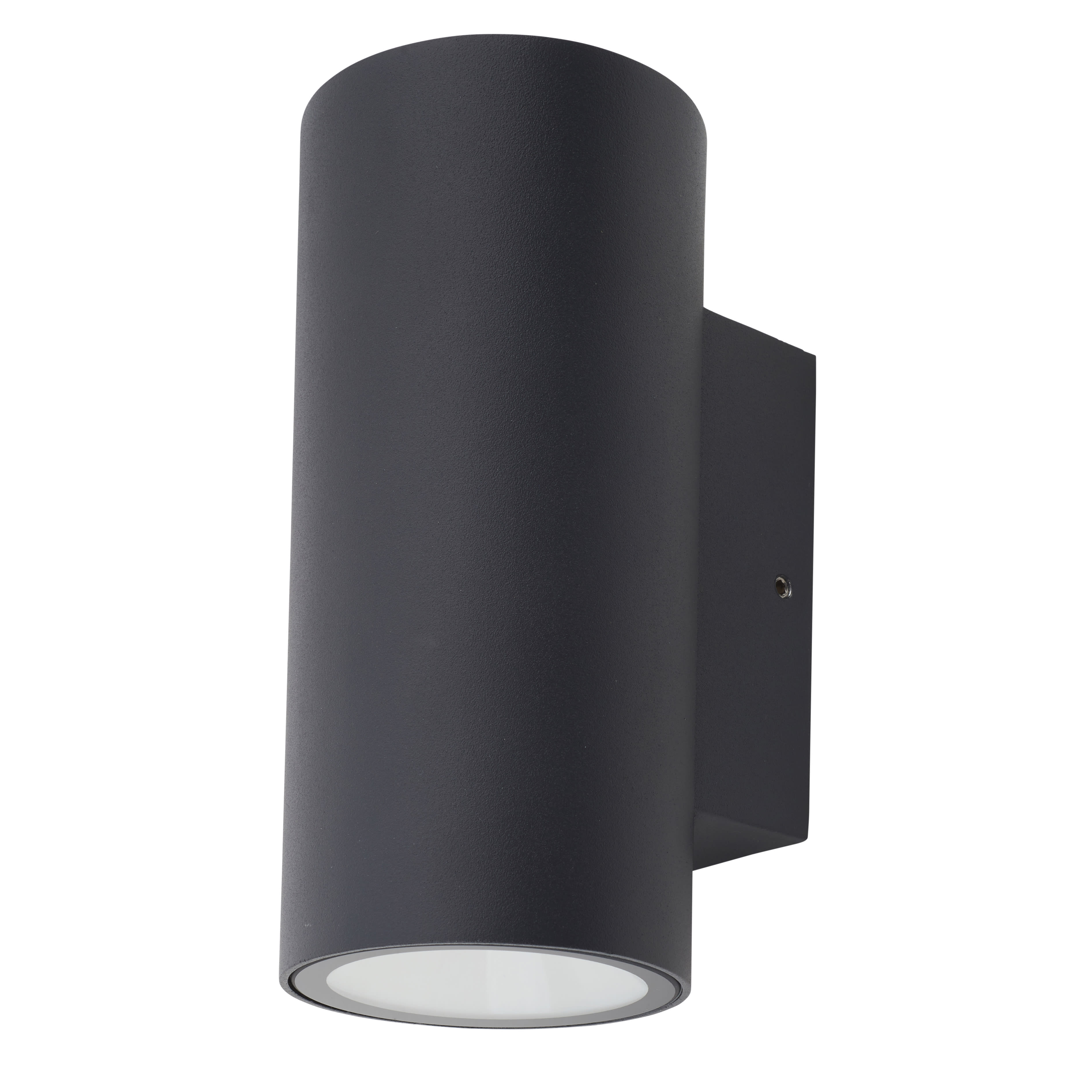 6W LED Outdoor Up & Down Wall Light - - 3000K Warm White - Anthracite