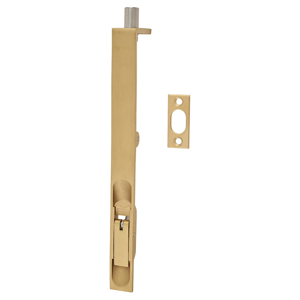 Lever Action Flush Bolt - 200 x 20mm - Fire Rated - Square - Satin Brass