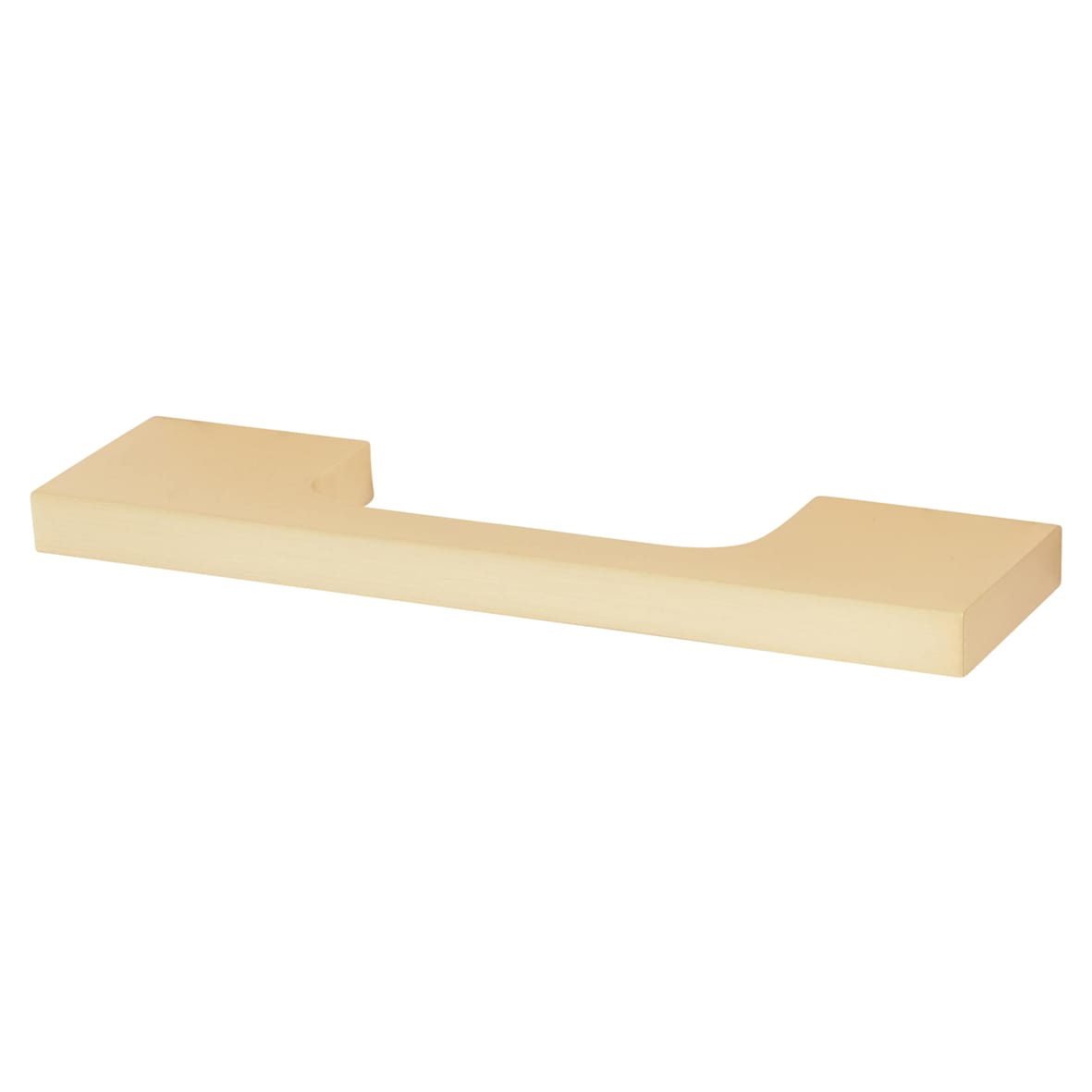 Bibury 8mm Slim D-Bar Cabinet Pull Handle - 96mm Centres - Satin Brass