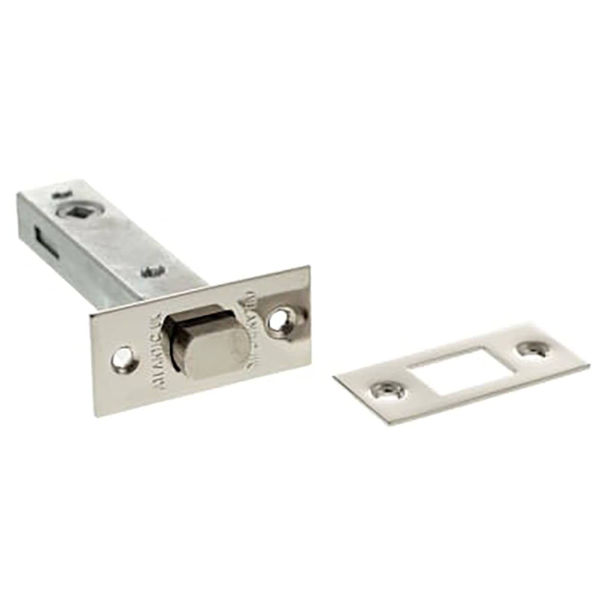 5mm Tubular Bathroom Deadbolt - 100mm Case - 75mm Backset - Square - Satin Brass