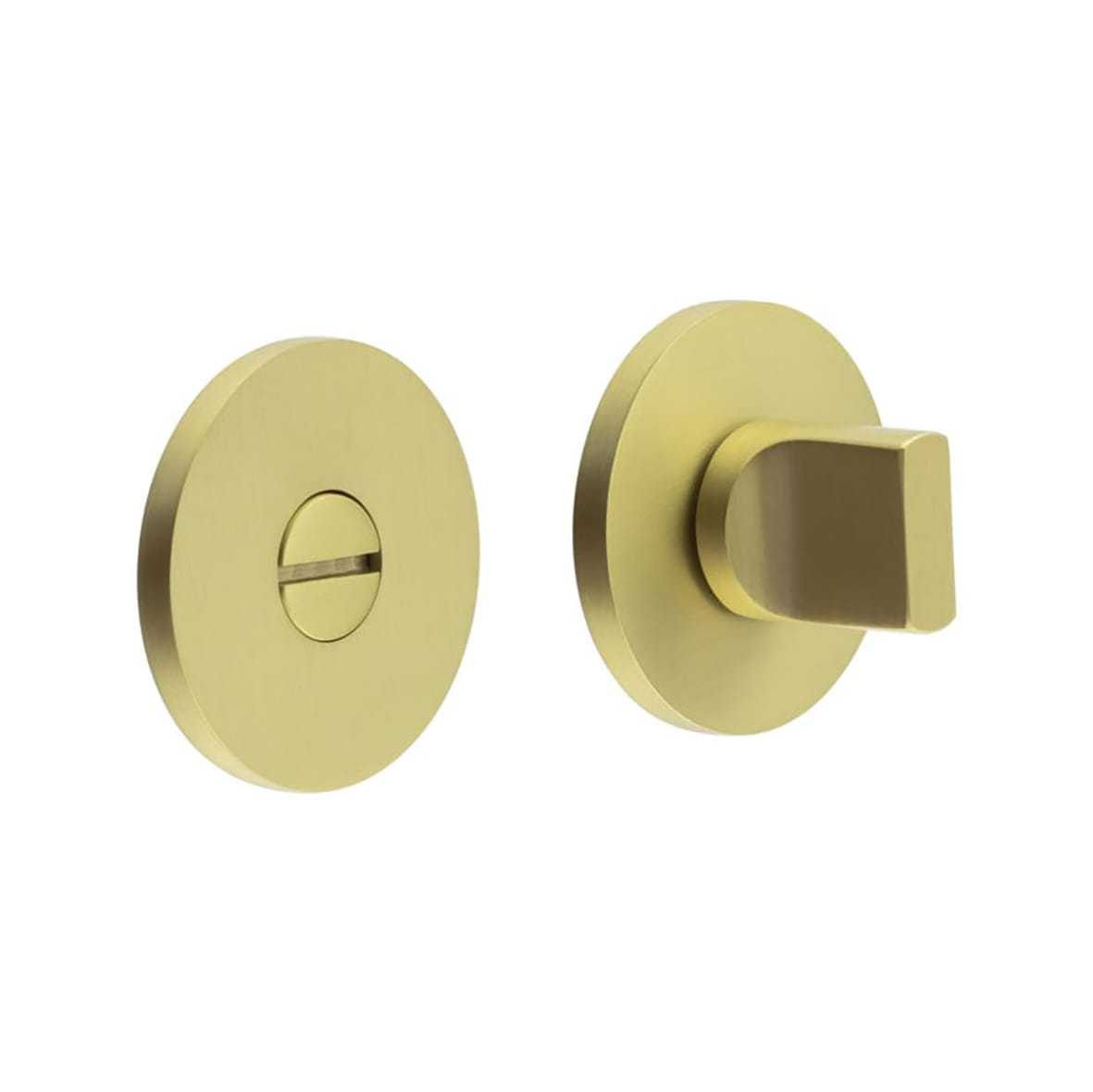 Bathroom Turn & Release - 54mm Diameter - Satin Brass