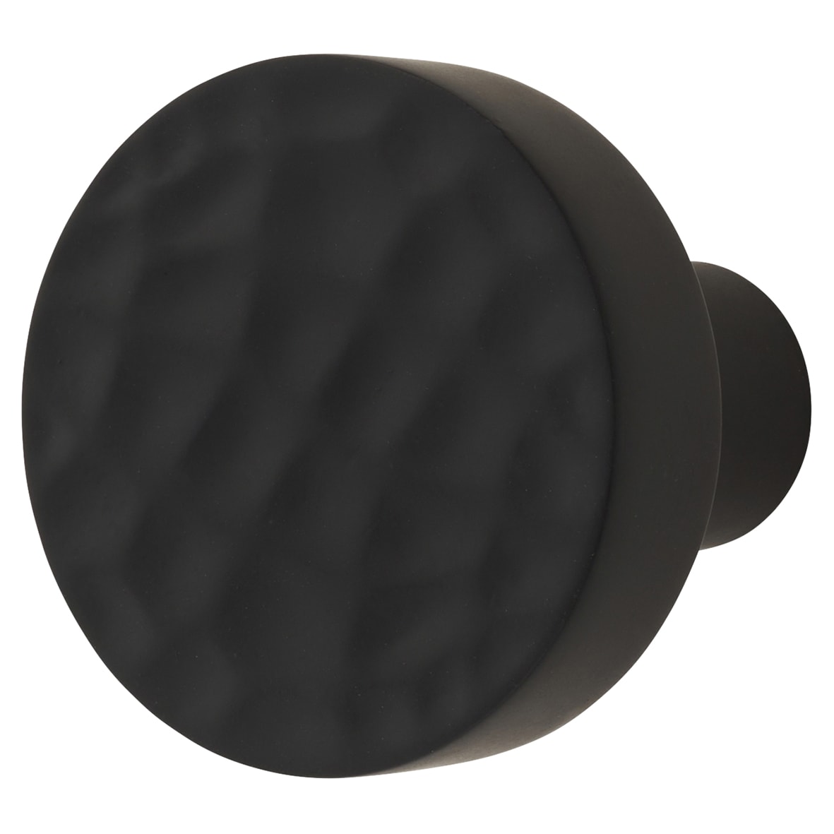 Kendal Hammered Round Cabinet Knob - 28mm Diameter - Matt Black
