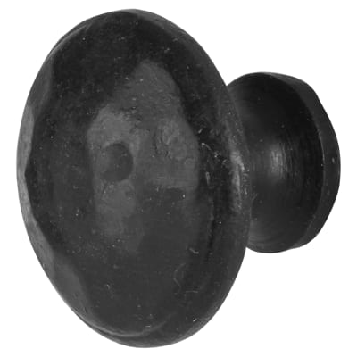 Round Cabinet Knob - 40mm Diameter - Black Iron