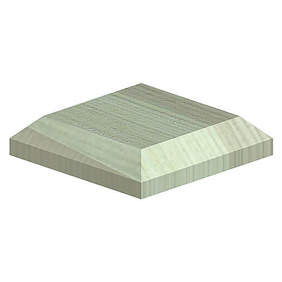 Fence Post Caps for 4" / 100mm Posts - Green