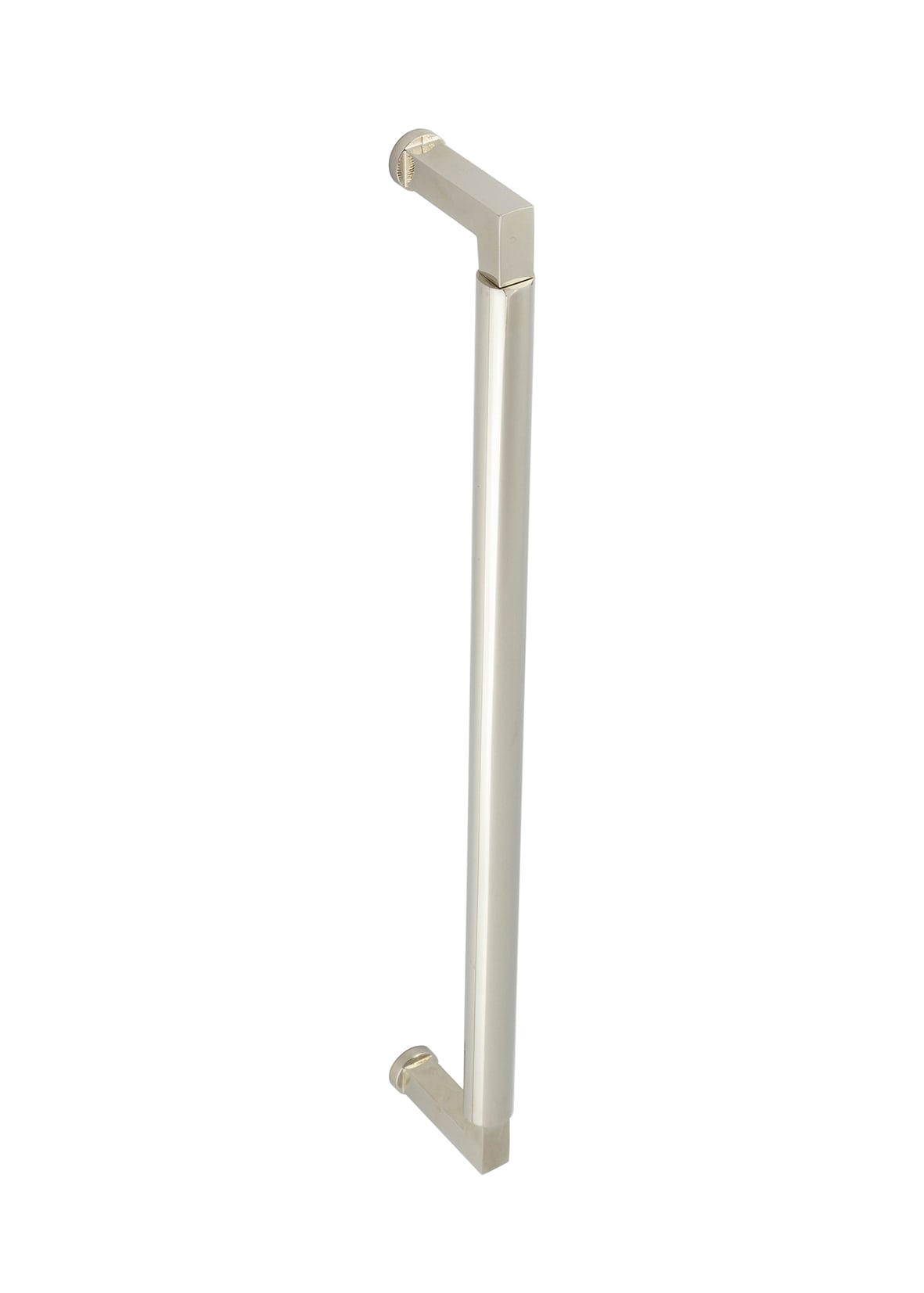 Polished Nickel 20mm D-Bar Door Pull Handle - Bolt Fix - 425mm c/c - Westminster Range